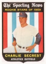 1959 Topps Baseball Cards      140     Charlie Secrest RS RC